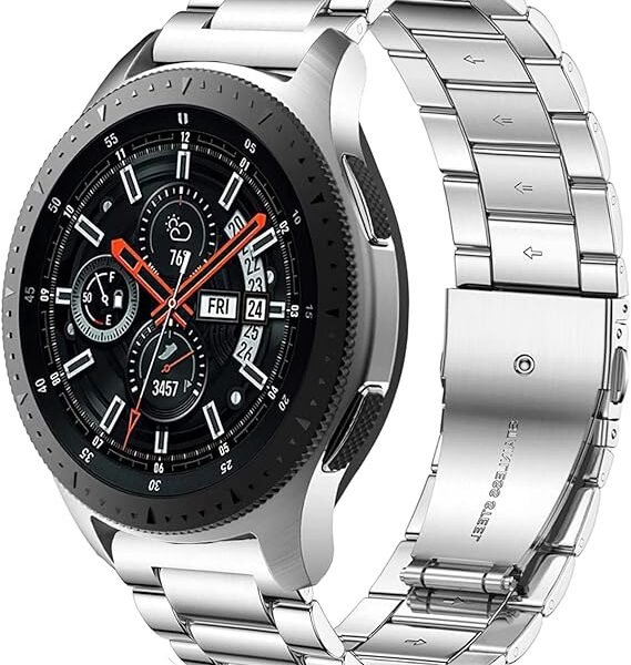 Stainless Steel Metal Strap Silver