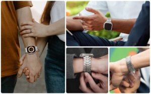 Stainless Steel Titanium Gold Band