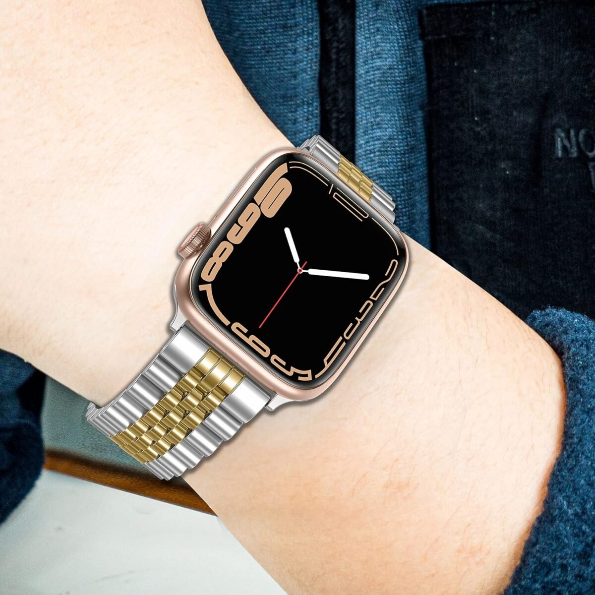 Metal Strap 5-Beads Silver-Gold