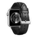 Leather and Silicone Black Strap