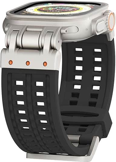 Soft Black Silicone Band